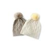 Cashmere Hat Autumn and Winter New Women's Hair Ball Twist Casual Ear Protection Pile Hat Thickened Knitted Hat