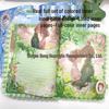 Блокнот формата B5 с рамкой «Цветущая вишня»: Аниме Ежедневник в твердом переплете из кожи