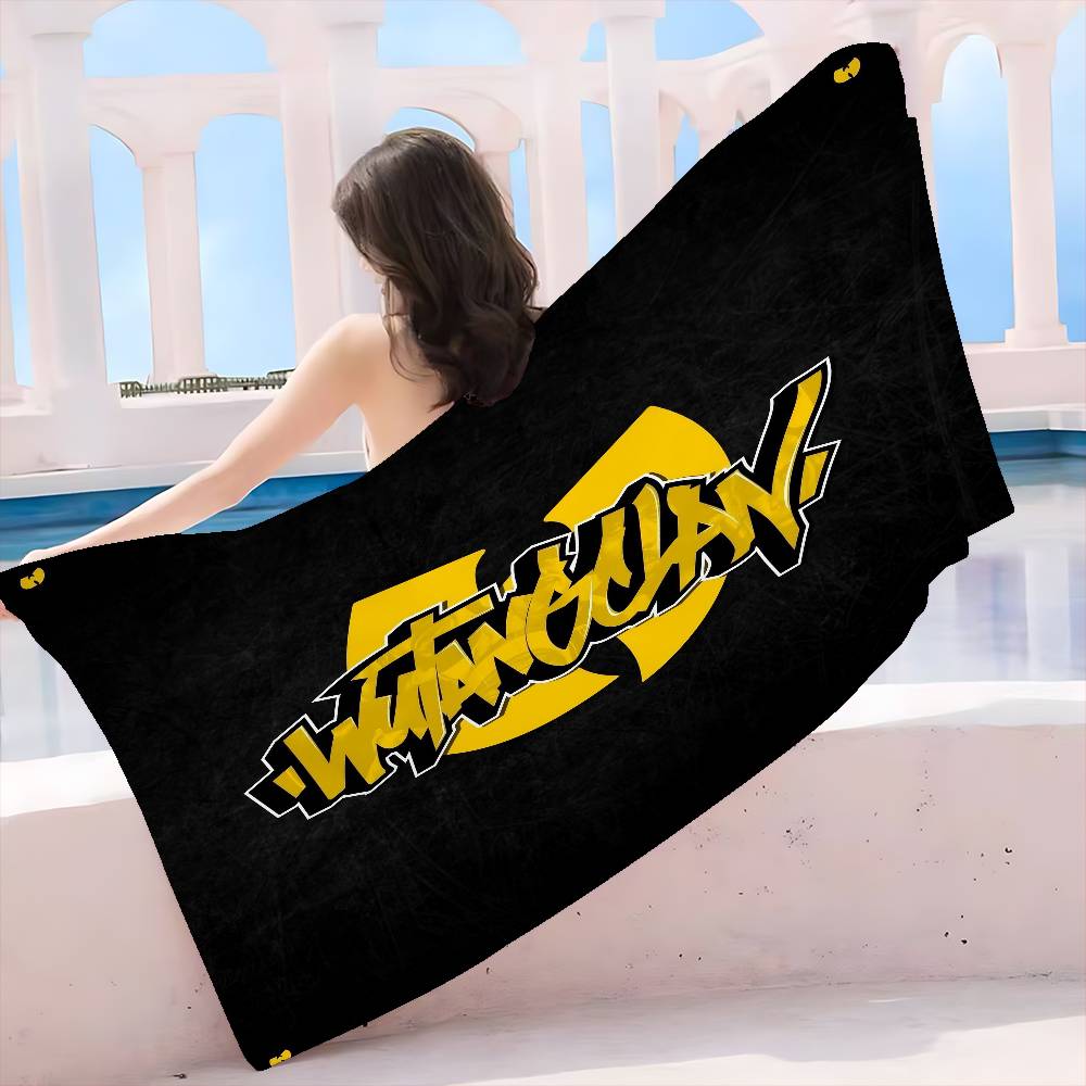 WU-TANG-CLAN Хип-хоп комбинация Микрофибра Пляжное полотенце Впитывающее Быстросохнущее Мягкое Йога Плавание Курорт Альпинизм Полотенце