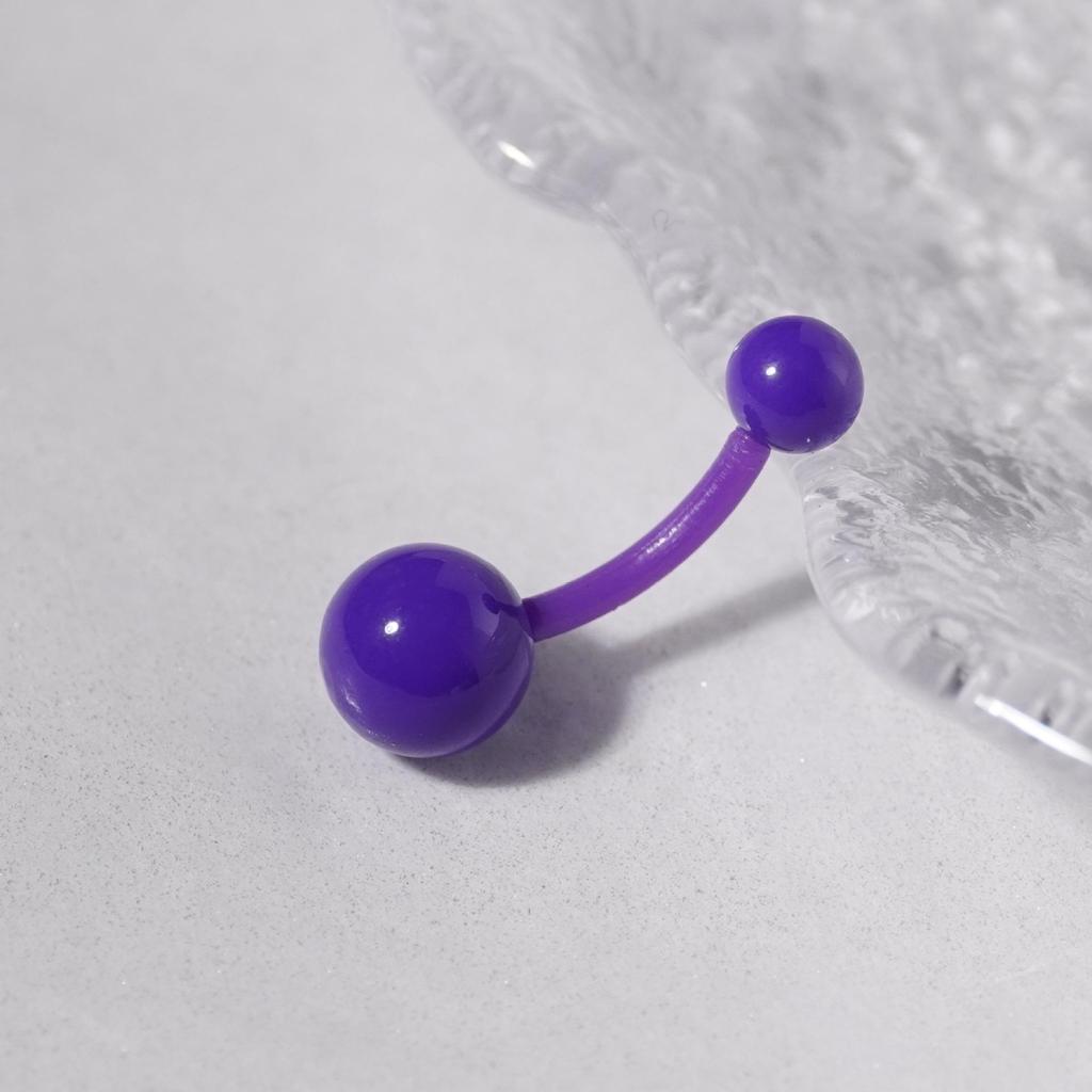 Акриловые конфетные цвета УФ мягкие украшения для пирсинга пупка