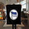 1PC Hertha BSC Patterned Flannel Blanket Suitable For All Seasons for Home Decor Warmth and Comfort Gifts Holiday Present