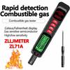 New Gas Leak Detector Combustible Natural Co2 Alcohol LPG Methane Analyzer Rechargeable Buzzer Alarm PPM LEL Tester