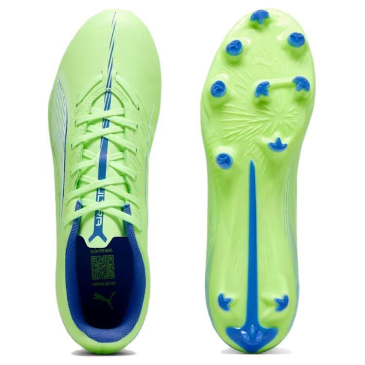 PUMA Ultra 5 Play Soccer Shoes Men's Green Blue 107689-03