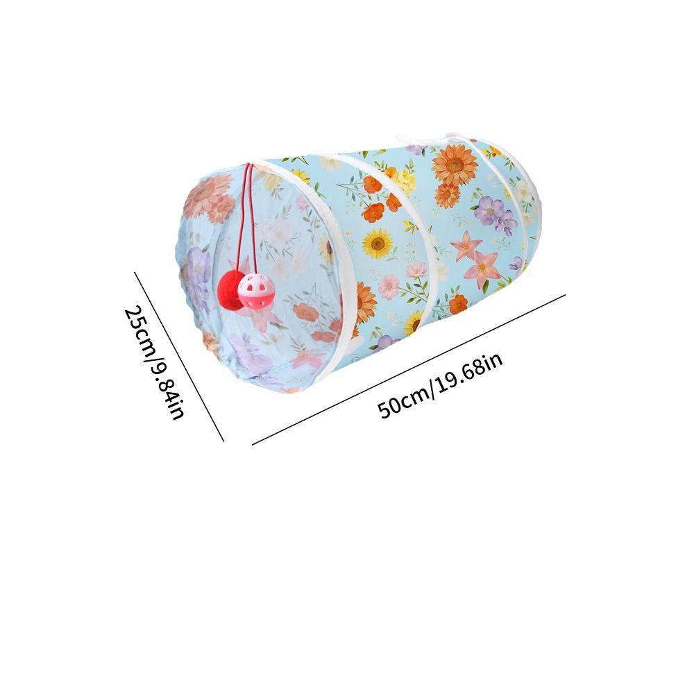 S-Shape Cat Tunnel House Foldable Rabbit Peekaboo Hideout 3 Way Cat Tubes Summer/Winter Style
