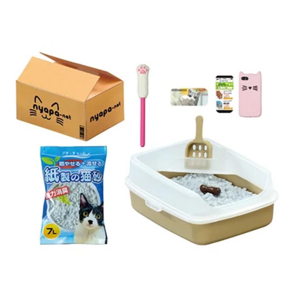 Re-ment Капсула Ешь Играй Кот Моя Повседневная Жизнь с Котами Клетка для Кошки Диван для Сна Компьютерный Стол Кошачье Дерево Миниатюрные Настольные Украшения