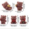 5Pcs Cartoon Geometric Bear Animal Miniatures Resin Ornaments DIY Fairy Garden Decoration Moss Terrarium Micro Landscape