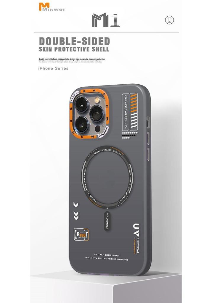 Модный матовый защитный чехол для iPhone 16 Pro Max с покрытием Skin-Feel и магнитом, устойчивый к падениям