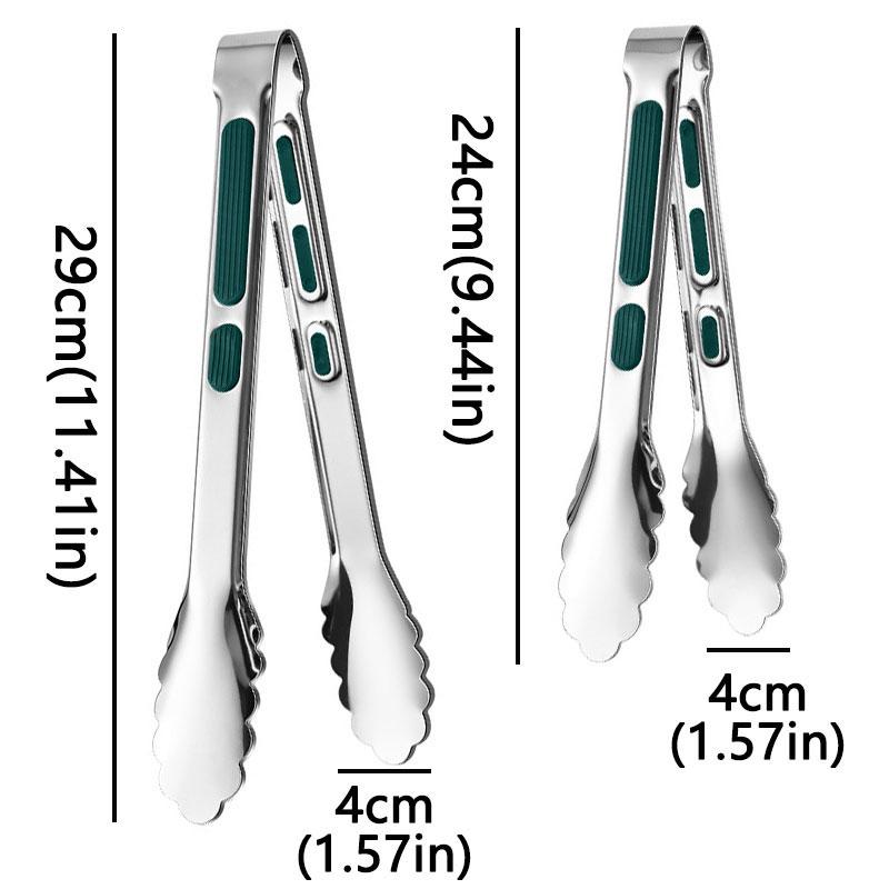 304 Stainless Steel Anti Slip Food Tongs Are Used For Clamping Bread Barbecue Grills Buffets And Kitchen Accessorie4