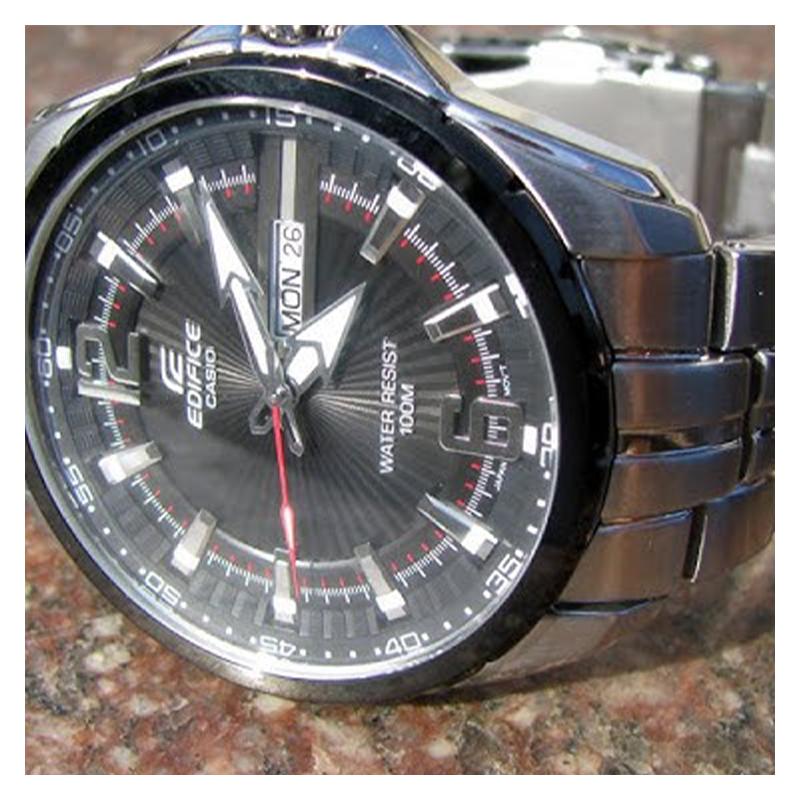 Casio Серия EDIFICE Модные Деловые Повседневные Классические Стрелочные Индикатор Даты День Недели Водонепроницаемые Кварцевый Механизм Стальной Ремешок EF-131D-1A1V