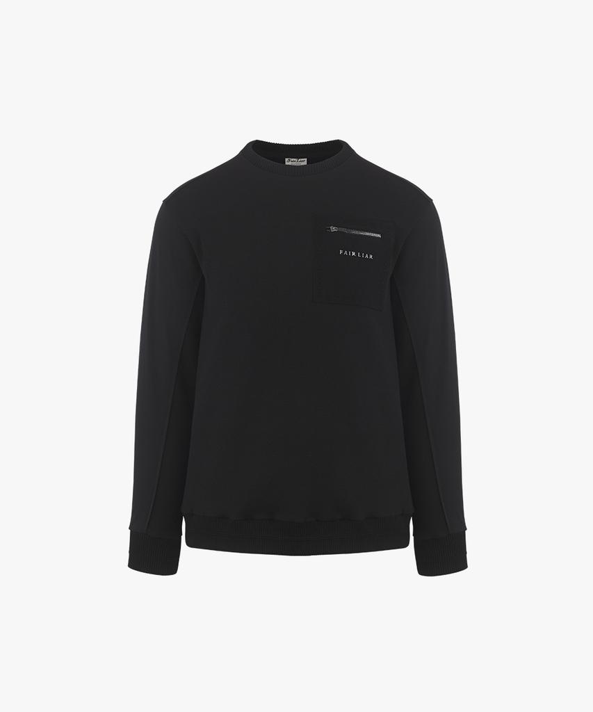 FAIRLIAR GOLF Men'S Hybrid Crew Neck T-Shirt (Black)