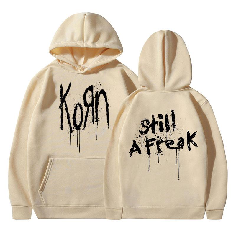 Korn Music Concert Rock Band WORLD TOUR Hoodie Мужская винтажная металлическая готическая свободная толстовка с капюшоном