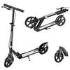 Kickboard Kick Scooter Foldable Height Adjustment Brake 8 Inch Tire Standing Motorcycle Stand Included For Year 4-level Foot/Hand Children/Adults [2