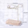 Solid Wood & Metal Jewelry Display Stand – Earring & Necklace Holder with Logo