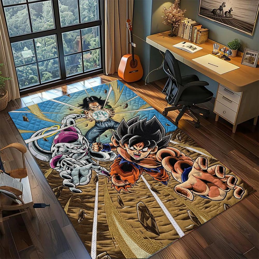 Dragon Ball!Rug Carpet Large Area Rug Non Slip Washable Floor Mat Gamer Room Bedroom Home Decor