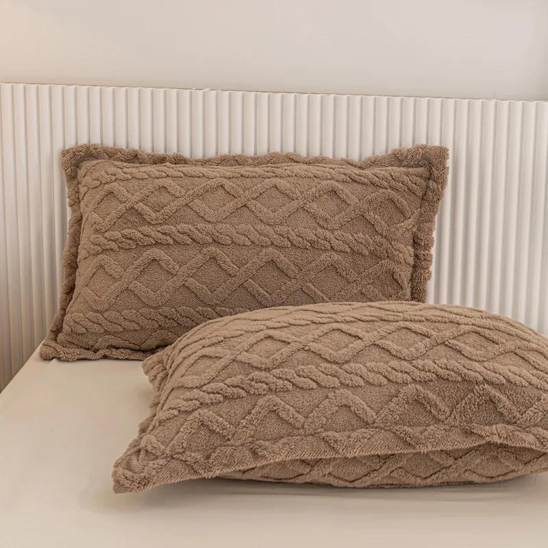 2 шт. Зимние мягкие теплые утолщенные наволочки с бабочками из жаккардового бархата, наволочки 48x74 см для дивана, домашнего декора, наволочки