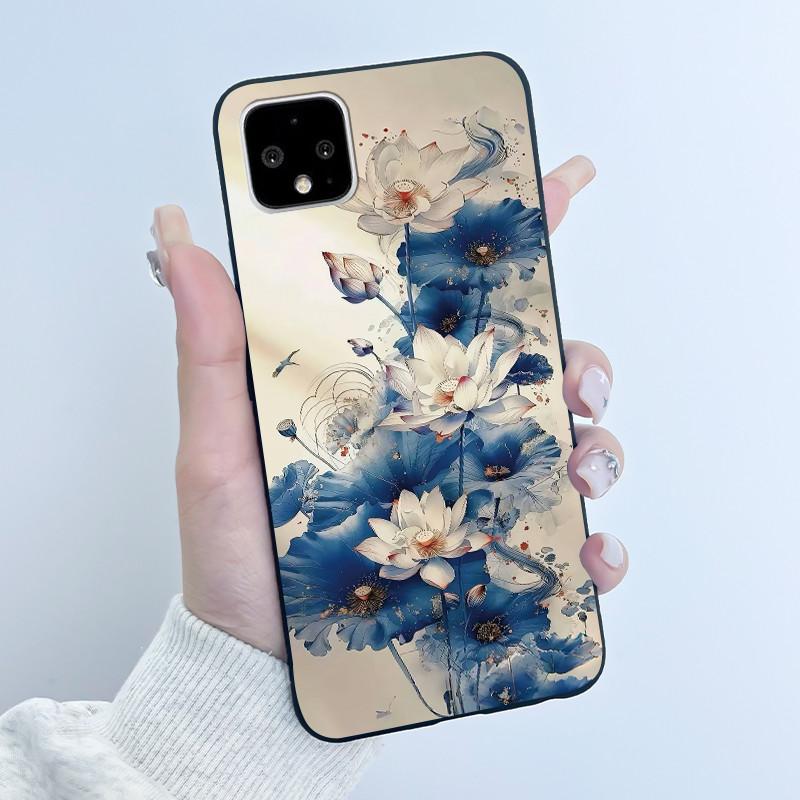 Чехол для Google Pixel 4 / 4XL / 4 XL Ультратонкий Тонкий Чехол Эстетичный Роскошный Милый Крутой Для Мальчиков Девочек Черный Матовый Мягкий Силиконовый Чехол