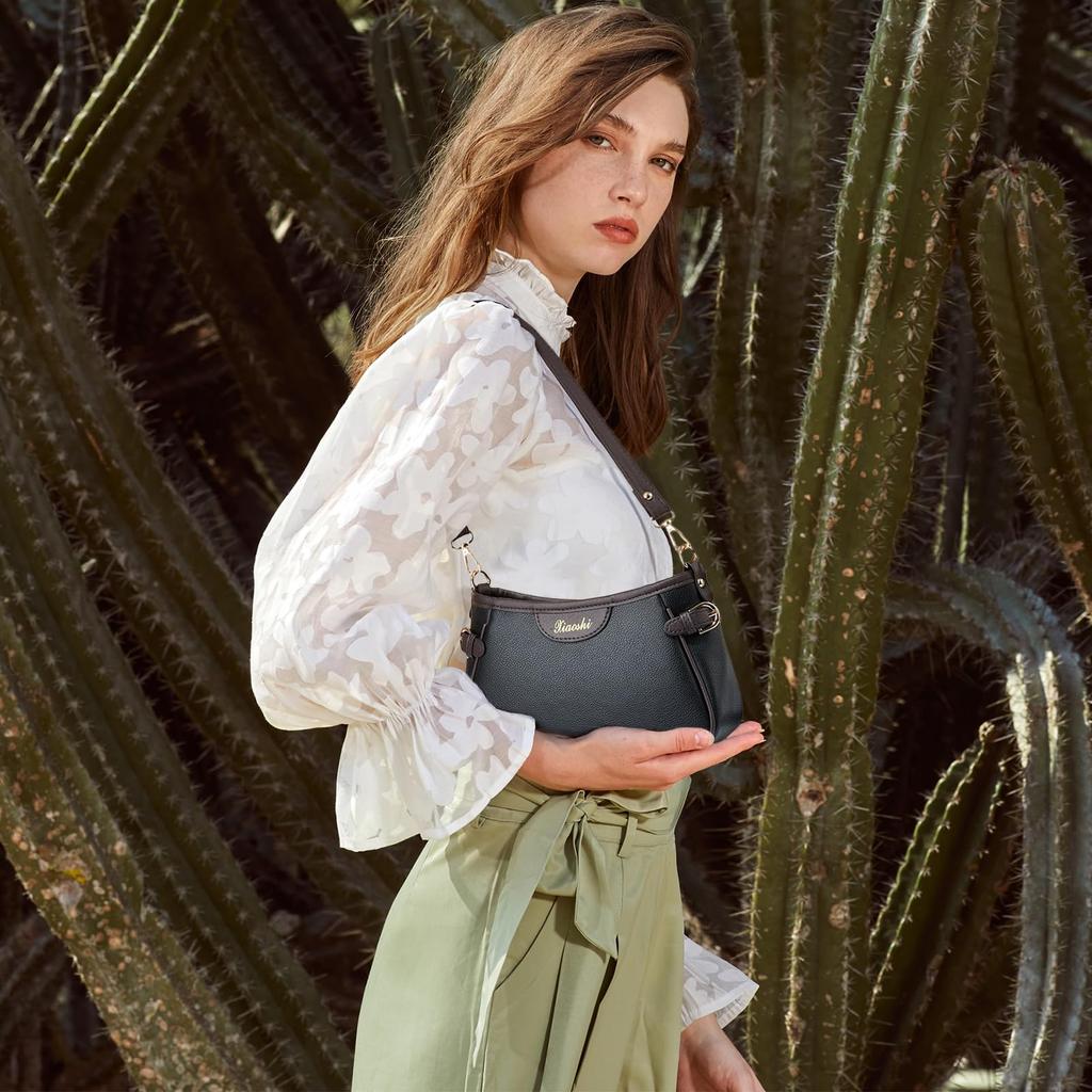 Маленькая сумка кроссбоди на плечо из ПУ, милая, идеально подходит для улицы и отличный подарок для женской сумки NICOLE&DORIS, кожа, дизайн 2-в-1, отделения, популярная,