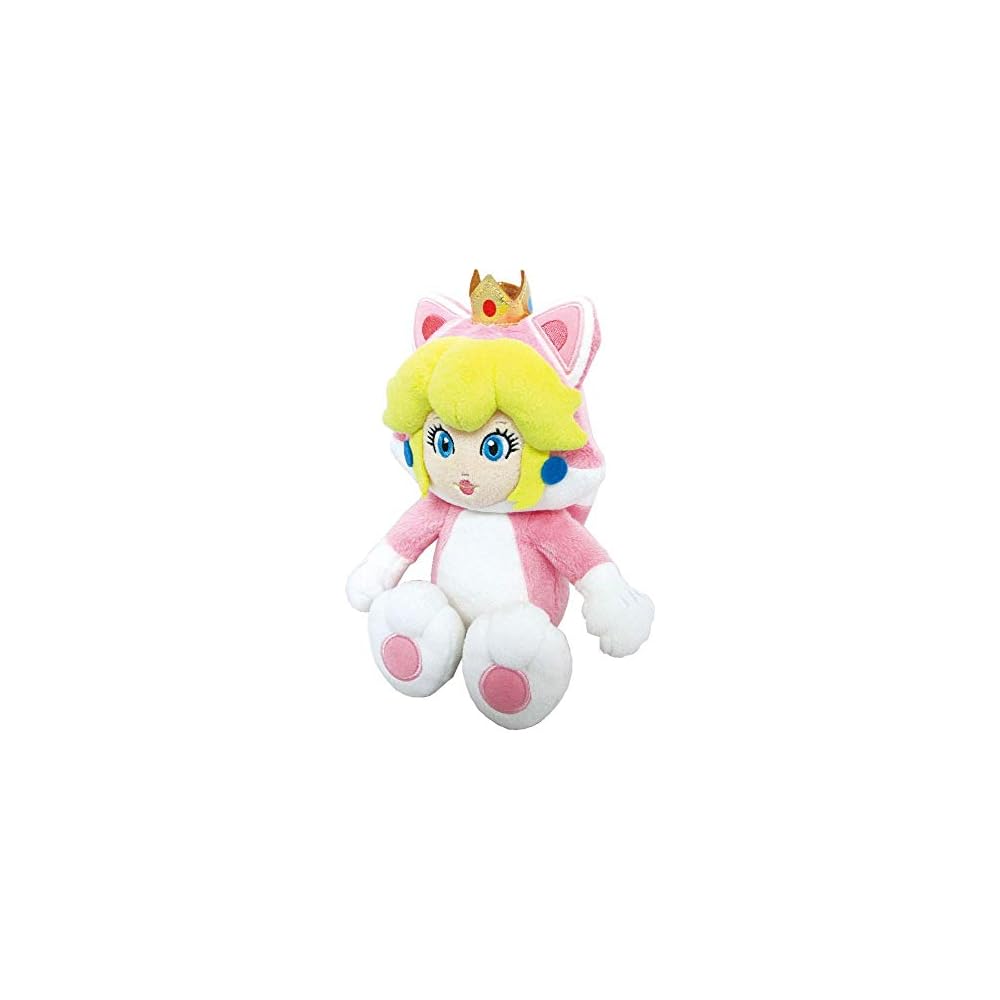 Sanei Boeki Плюшевая игрушка Кот Пич из Super Mario 3D World 11x8x22,5 см