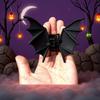 Matte Black Halloween Hair Claw Gothic Shark Clip Hair Accessories Bat Wings Ponytail Holder  Gift