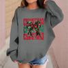 Children's Fashionable Casual Long-sleeved Loose Christmas Print Pullover Sweatshirt
