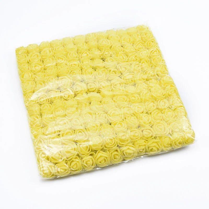 144 шт. Искусственный цветок из пенопластовой пряжи Роза Защита от ультрафиолета для улицы Рождественская садовая арка Венок Свадебный фестиваль Дом своими руками Коробка конфет