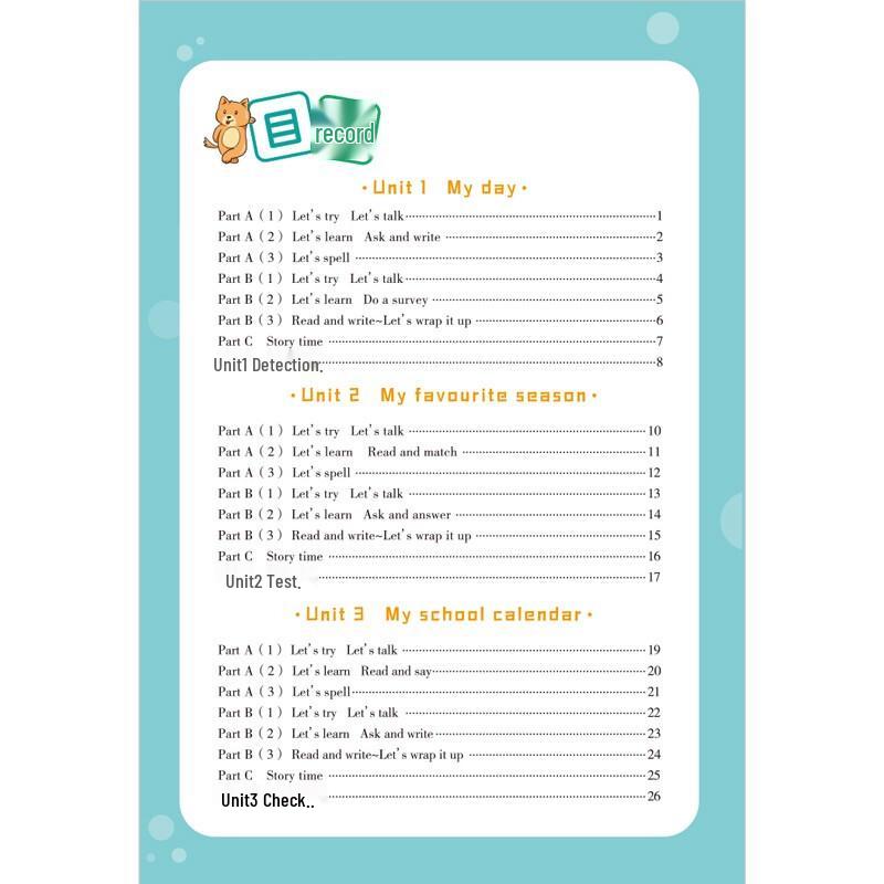 Primary 5th Grade English Synchronized Training Workbook, PEP Edition