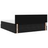 Ottoman Bed with Mattress Black 160x200 cm Velvet