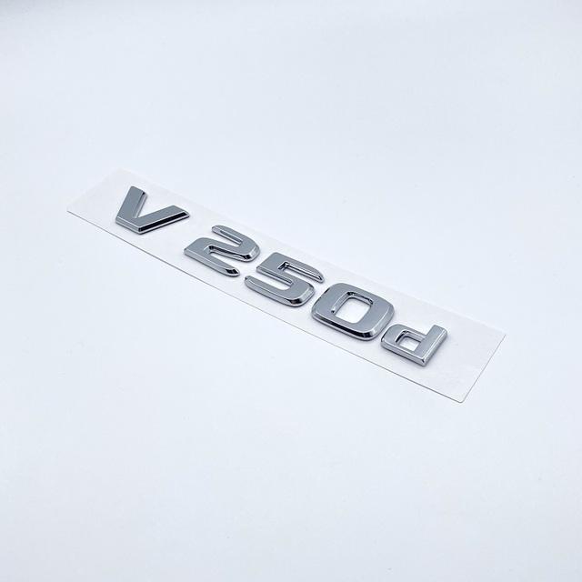 3D буквы V250d V300d NIGHT EDITION ABS эмблема для Mercedes Benz V Class W447 значок на крыло автомобиля багажник табличка с логотипом наклейка