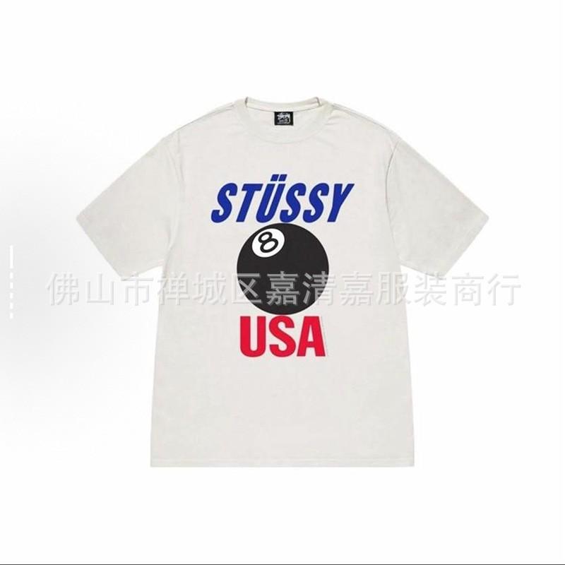 Classic Black 8 Ball Graphic T-Shirt Men Women Casual Cotton Short Sleeve Tee Unisex Streetwear