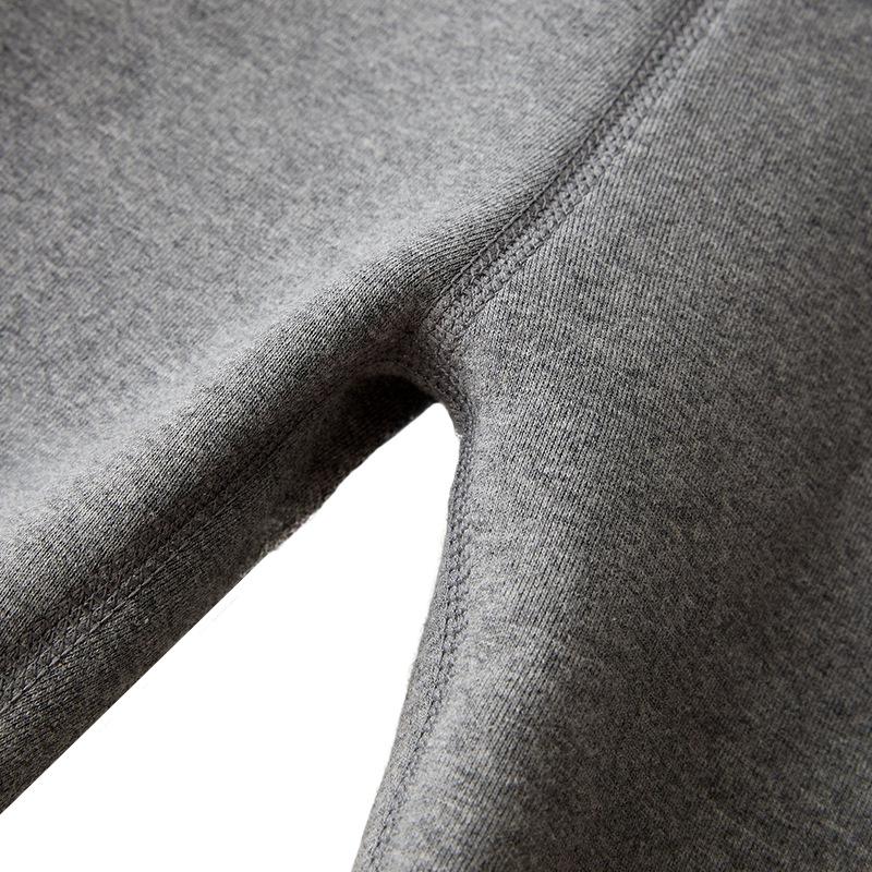 Детские хлопковые леггинсы с толстым флисовым подкладом - Теплые однотонные зимние брюки