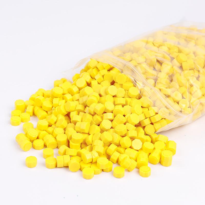 Pearlescent Iridescent Sealing Wax Stamp Set with Octagonal Wax Granules