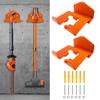 Grass Trimmer Rack Wall Mount Weedeater Hanger Heavy Duty Steel Weed Wacker Hooks Garage Organizer for Hedge Trimmer Garden Power Tool