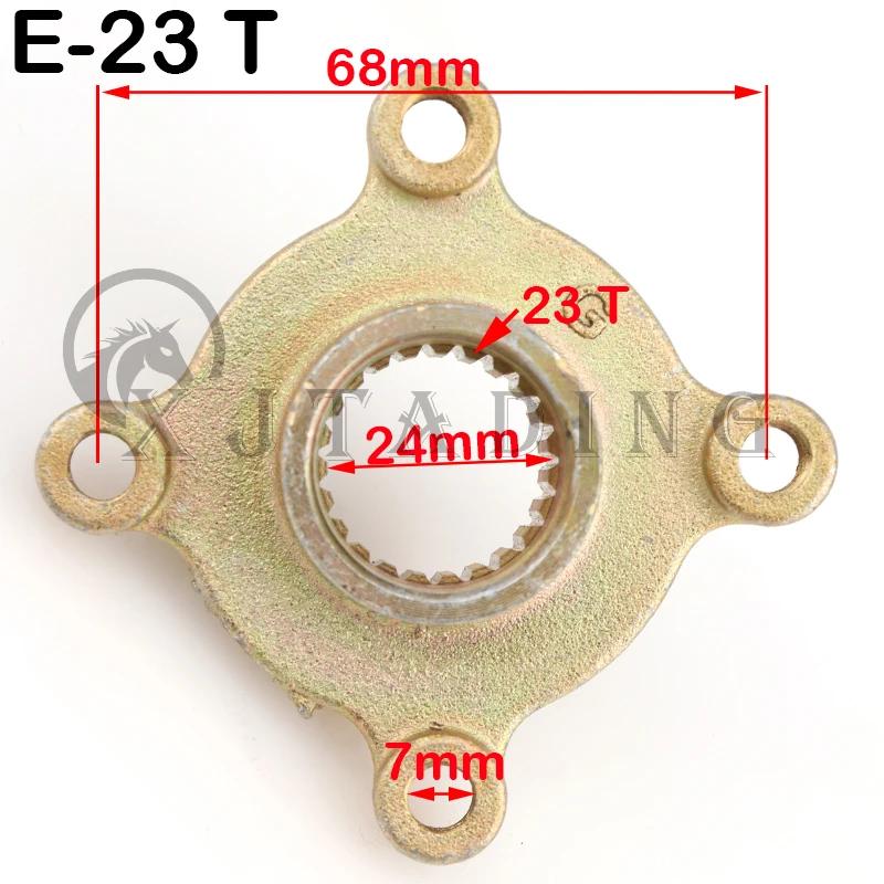 For 50cc-250cc ATV Go kart UTV Buggy Golf Cart Quad Bike Rear Axle Brake Disc Sprocket Mount 17T 23T 28T 31T 32T Teeth Hub