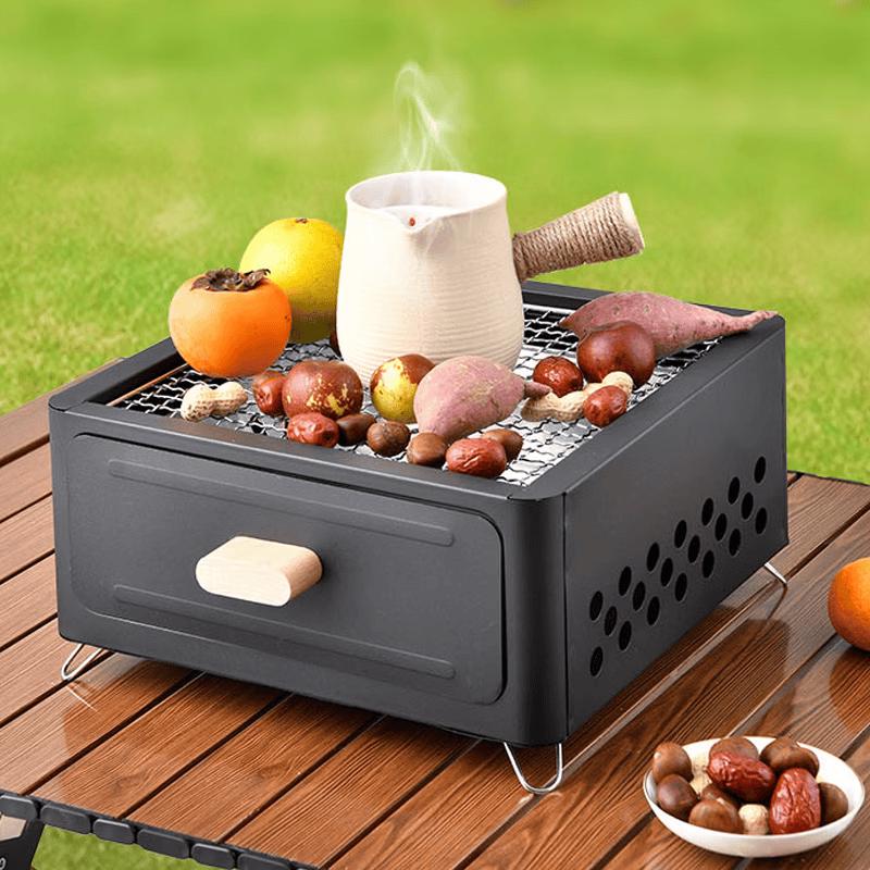 Outdoor Drawer Charcoal Grill for Tea Ceremony