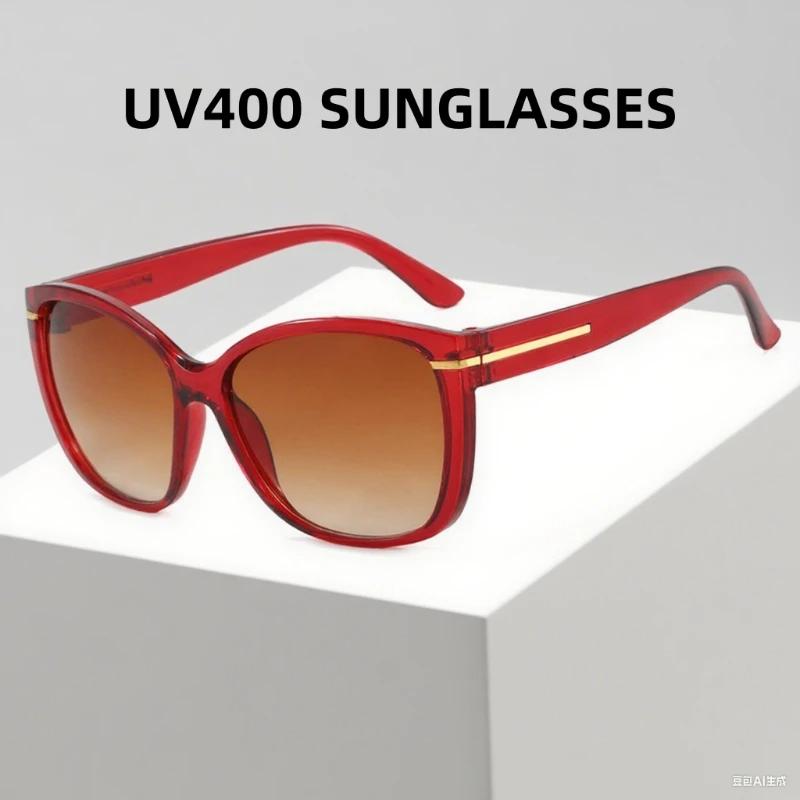 Персонализированные большие солнцезащитные очки UV400 Ретро Унисекс Для уличной фотографии Защита от УФ Модные тонированные очки