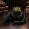 Talos 3D-печатный горшок-лежащий дракон для небольших зеленых растений, Декоративное украшение-горшок для суккулентов, Фигурка в темном стиле для дома, офиса, рабочего стола
