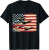 Vintage American Flag USA Fighter Jets 4th of July Patriotic T-Shirt