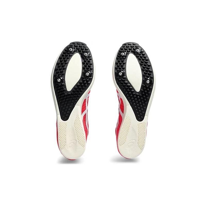 Asics Cosmoracer LD 3 Кроссовки с круглым носком, на шнуровке, прочные, дышащие, низкие, повседневные, для бега, мужские, красные, белые, 1093A196-702