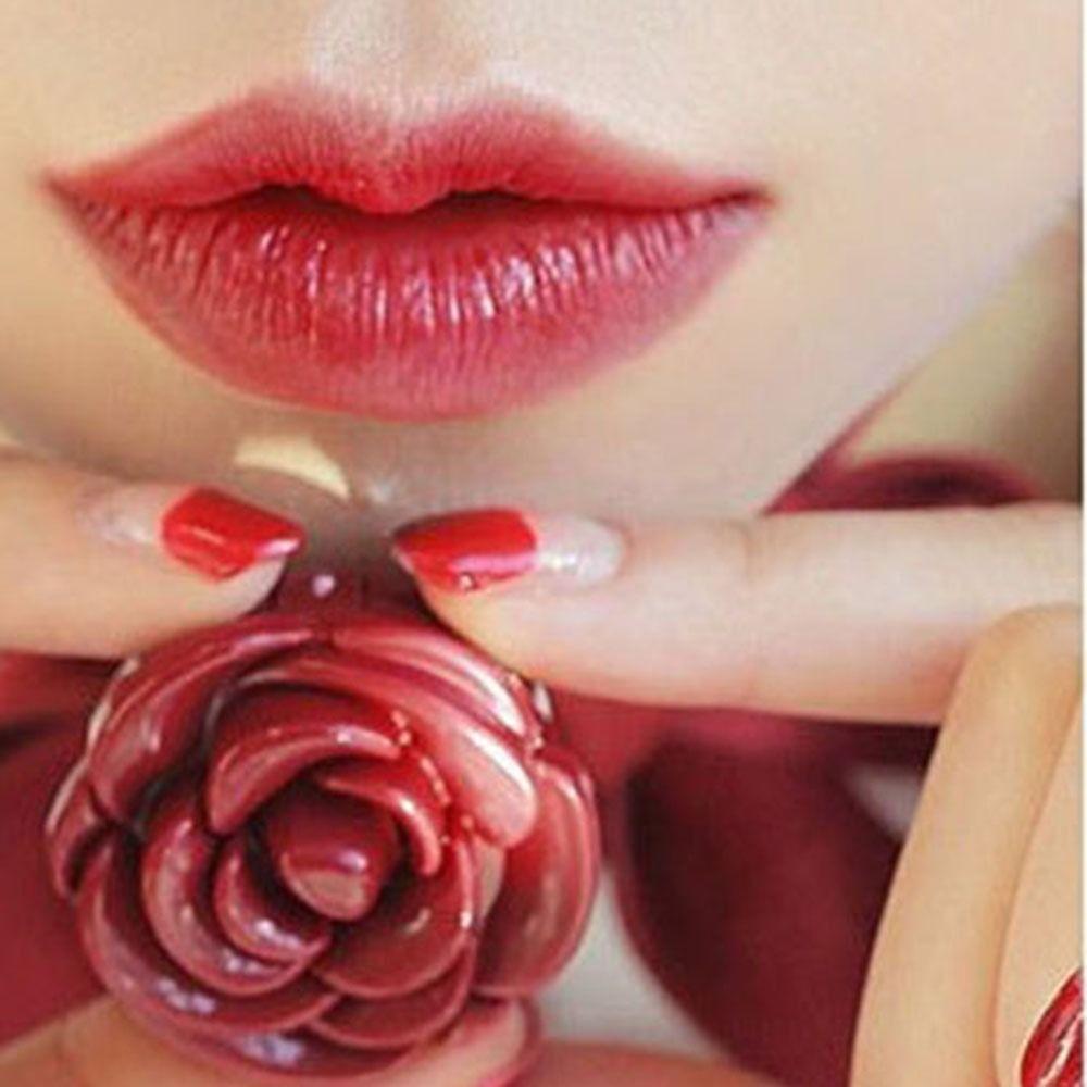 3D Rose Eyeshadow Container Compact Eyeshadow Case Lip Care Cosmetic Lip Balm Container  Travel