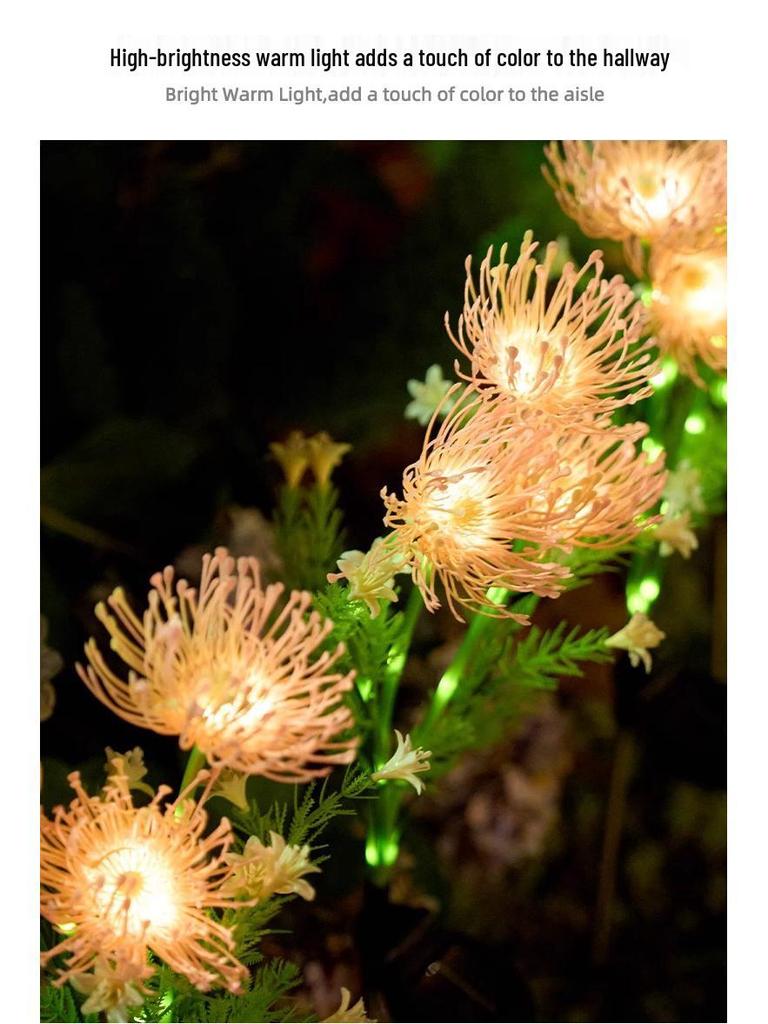 Lycoris Solar Garden Lights - Outdoor Firefly & Sunflower Decor