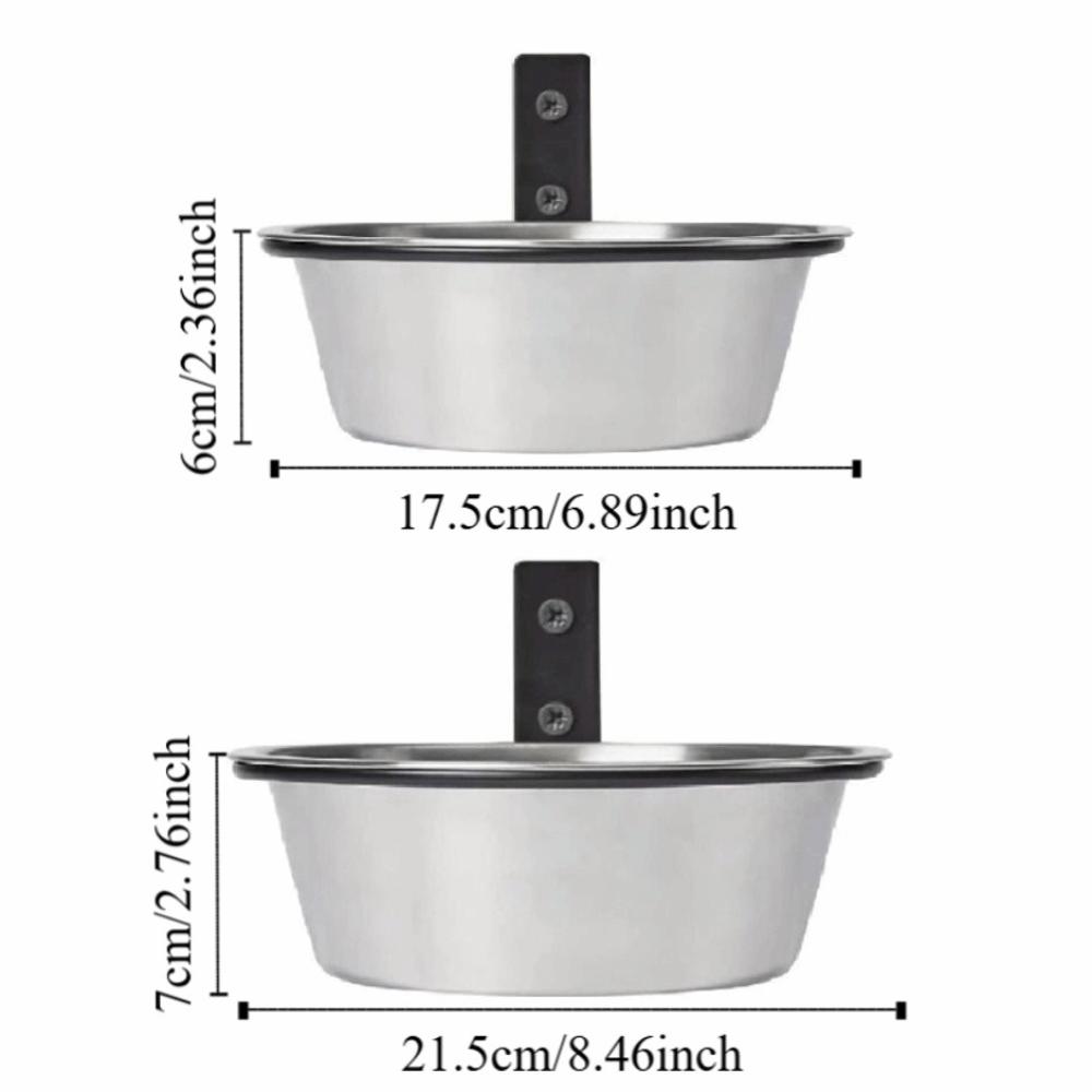 Foldable Hanging Pet Bowl 6/8inch Pet Feeder Container Universal Cat Food Water Bowl Home