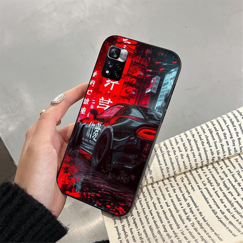 Чехол для телефона для Xiaomi Redmi note 14 Pro 14 13 12 11 10 Pro 14S 12S 11S Redmi 14C 13C 10 Япония Автомобиль Аниме