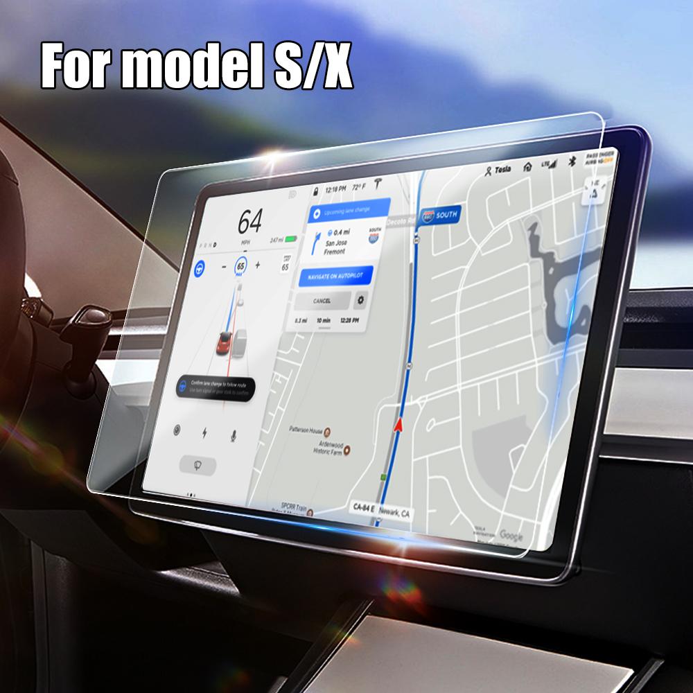 Car Navigation Screen Flat Film Touch Screen Protector Center Control Screen Anti-scratch Film Suitable for Tesla Model3/Y/S/X