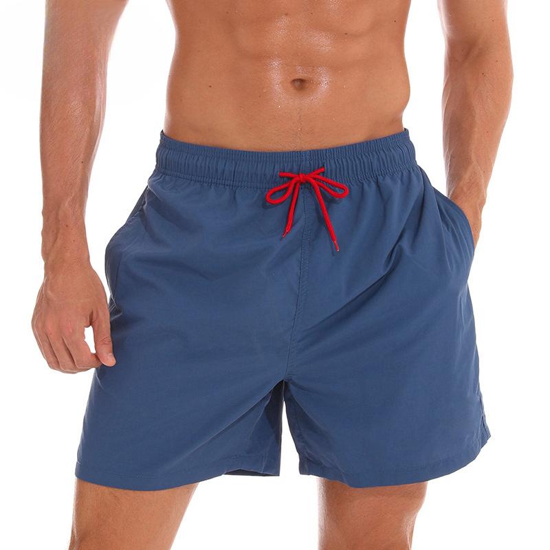 Summer Men's Beach Pants Men's Four-point Shorts Breathable Lotus Leaf Water Repellent Sports Casual Pants