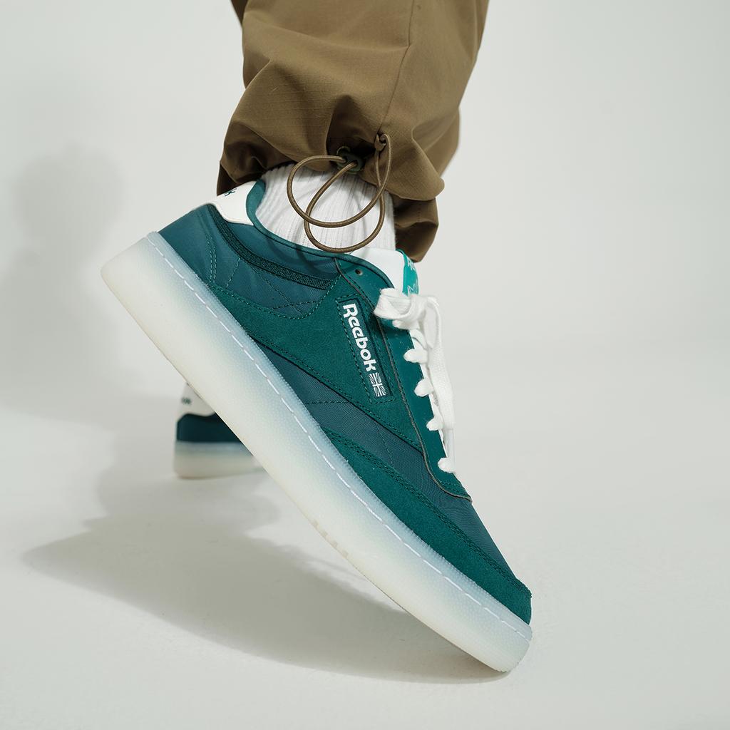 Reebok Club C 85 Comfortable Retro Low-Top Sneakers Unisex Sneakers Green 100222333