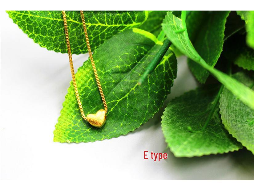 Стильное европейское полое сердце золотое ожерелье с вьетнамским песочным золотом - долговечные женские украшения