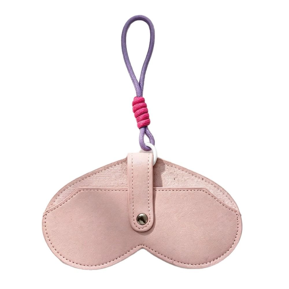 with Lanyard Sunglasses Pouch Leather Eyewear Organizer Compact Sunglasses Box Bag Travel
