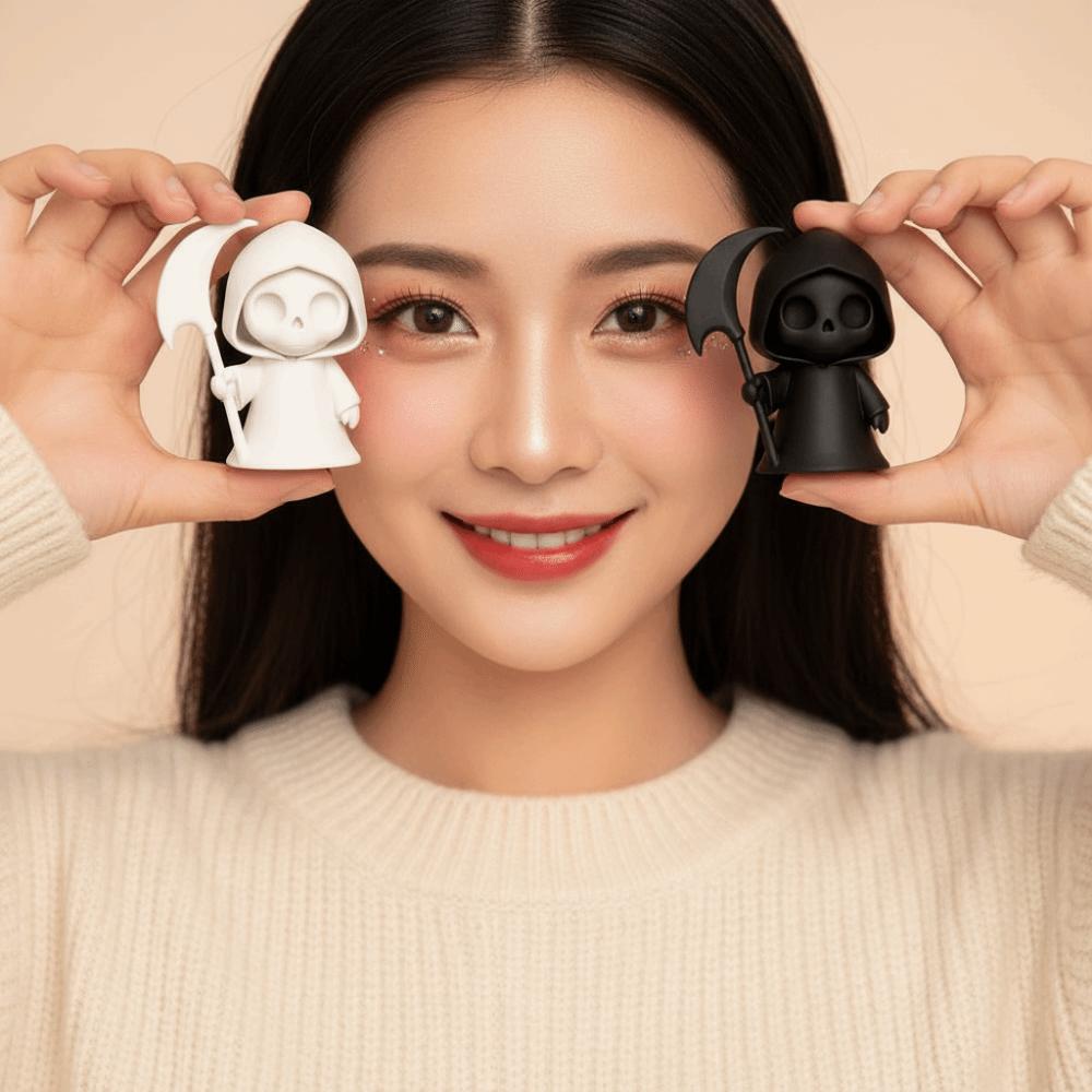 PLA Halloween Miniature Mini Luminous Ghost Toy Glow Desk Ornament 3D Printed Statue Holiday Gift