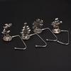 Stockings Clip Christmas Sock Hook Elk Snowflakes Snowman Shaped Desk Side Hook  New Year