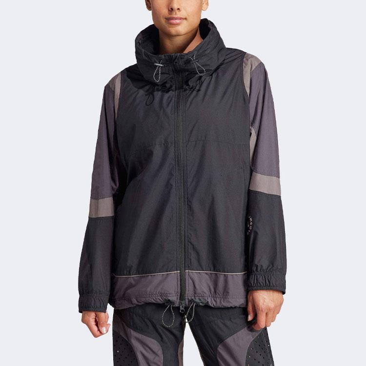 adidas Женская ветровка colorblock Черный/Серый IN3619